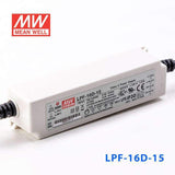 Mean Well LPF - 16D - 15 Power Supply 16W 15V - Dimmable - LPF - 16D - 15 - powersupplymall.com