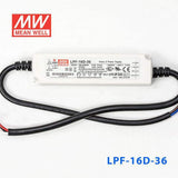 Mean Well LPF-16D-36 Power Supply 16W 36V - Dimmable 450mA - LPF-16D-36 - powersupplymall.com