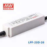 Mean Well LPF-25D-20 Power Supply 25W 20V - Dimmable 1.25A - LPF-25D-20 - powersupplymall.com