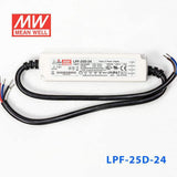 Mean Well LPF - 25D - 24 Power Supply 25W 24V - Dimmable - LPF - 25D - 24 - powersupplymall.com