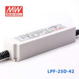 Mean Well LPF-25D-42 Power Supply 25W 42V - Dimmable 600mA - LPF-25D-42 - powersupplymall.com