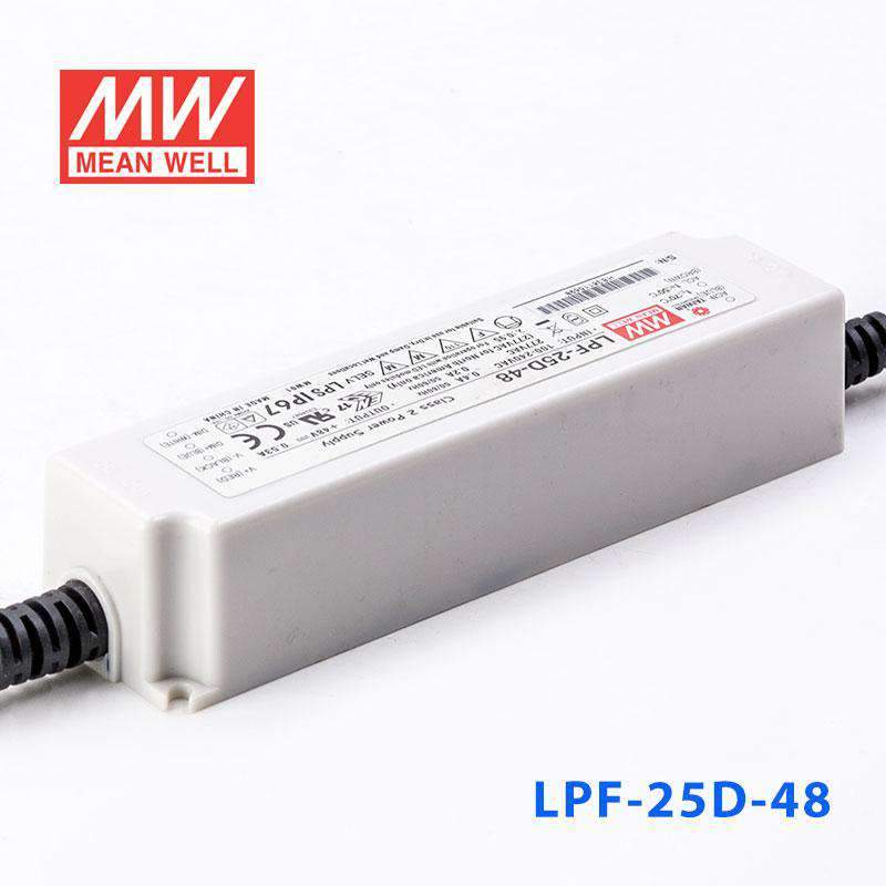 Mean Well LPF - 25D - 48 Power Supply 25W 48V - Dimmable - LPF-25D-48 - powersupplymall.com