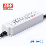 Mean Well LPF - 40 - 20 Power Supply 40W 20V - LPF - 40 - 20 - powersupplymall.com