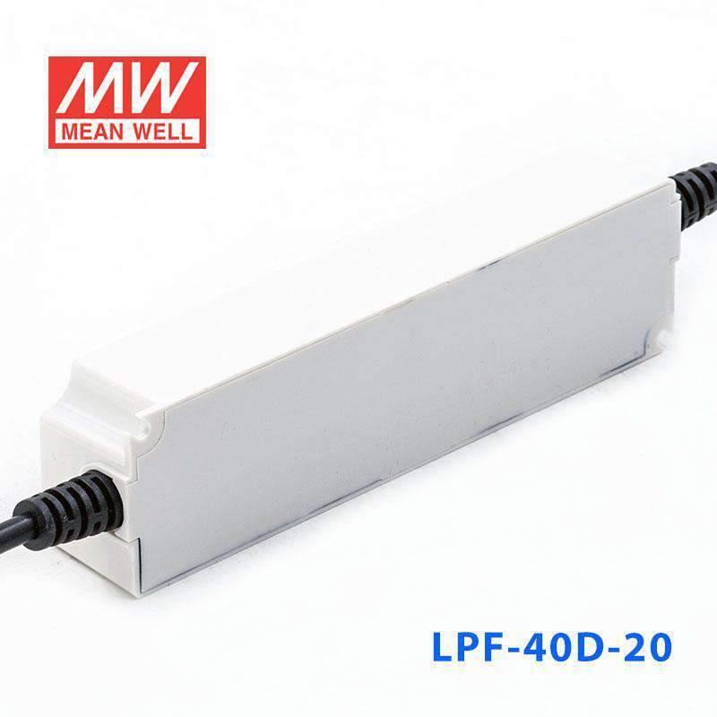 Mean Well LPF - 40D - 20 Power Supply 40W 20V - Dimmable - LPF-40D-20 - powersupplymall.com
