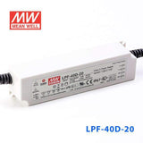 Mean Well LPF - 40D - 20 Power Supply 40W 20V - Dimmable - LPF-40D-20 - powersupplymall.com