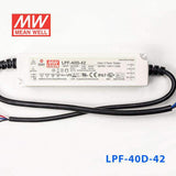 Mean Well LPF - 40D - 42 Power Supply 40W 42V - Dimmable - LPF - 40D - 42 - powersupplymall.com