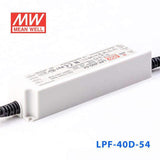 Mean Well LPF-40D-54 Power Supply 40W 54V - Dimmable 760mA - LPF-40D-54 - powersupplymall.com