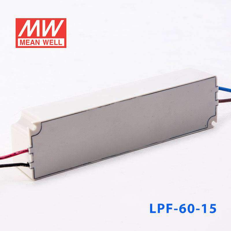 Mean Well LPF-60-15 Power Supply 60W 15V 4A - LPF-60-15 - powersupplymall.com