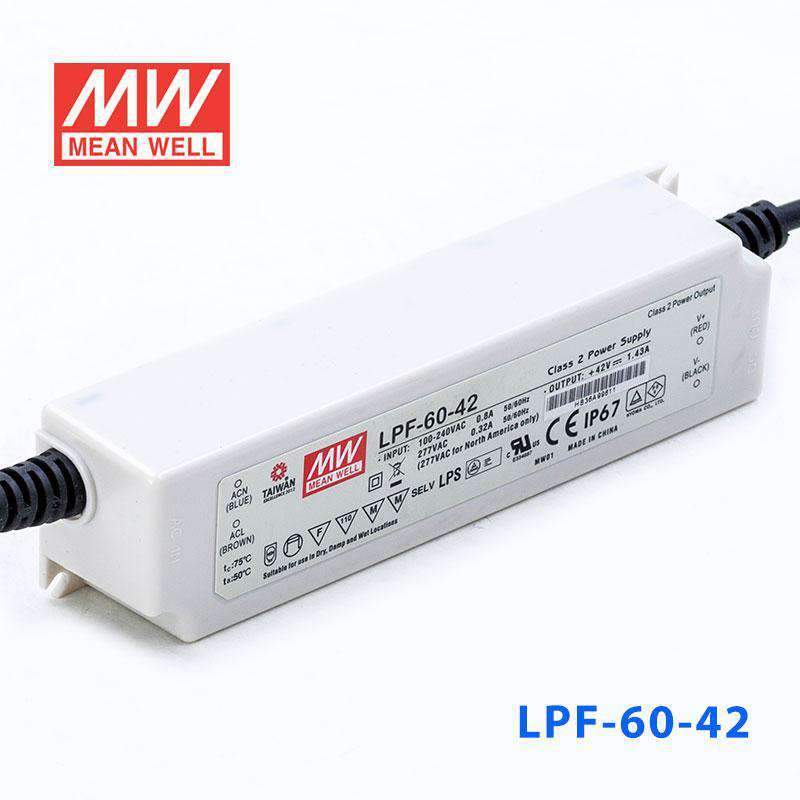 Mean Well LPF - 60 - 42 Power Supply 60W 42V - LPF - 60 - 42 - powersupplymall.com