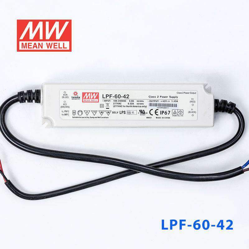 Mean Well LPF - 60 - 42 Power Supply 60W 42V - LPF - 60 - 42 - powersupplymall.com