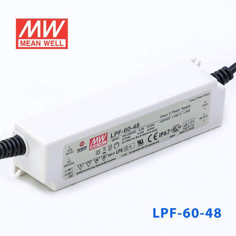 Mean Well LPF-60-48 Power Supply 60W 48V 1.25A - LPF-60-48 - powersupplymall.com