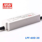 Mean Well LPF-60D-30 Power Supply 60W 30V - Dimmable 2A - LPF-60D-30 - powersupplymall.com