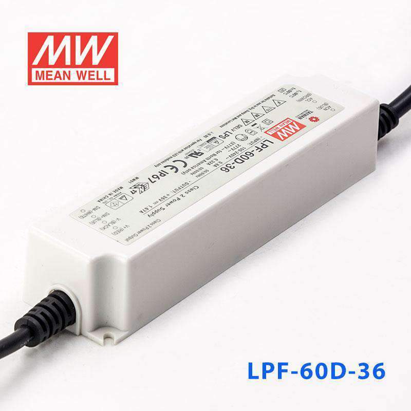 Mean Well LPF - 60D - 36 Power Supply 60W 36V - Dimmable - LPF-60D-36 - powersupplymall.com