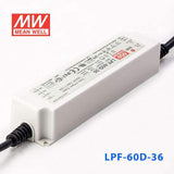 Mean Well LPF - 60D - 36 Power Supply 60W 36V - Dimmable - LPF-60D-36 - powersupplymall.com