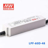 Mean Well LPF - 60D - 48 Power Supply 60W 48V - Dimmable - LPF-60D-48 - powersupplymall.com