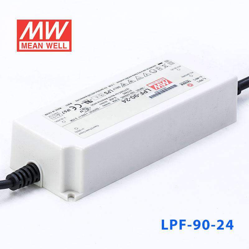 Mean Well LPF-90-24 Power Supply 90W 24V 3.75A - LPF-90-24 - powersupplymall.com