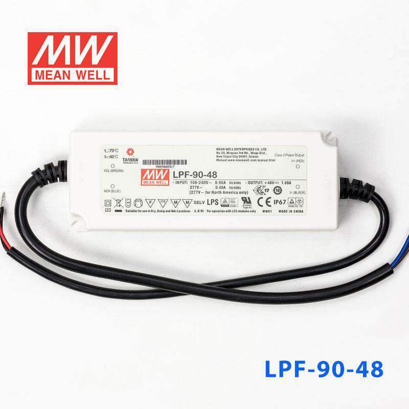 Mean Well LPF - 90 - 48 Power Supply 90W 48V - LPF - 90 - 48 - powersupplymall.com