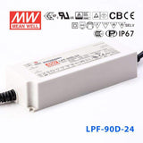 Mean Well LPF - 90D - 24 Power Supply 90W 24V - Dimmable - LPF-90D-24 - powersupplymall.com