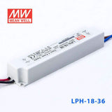 Mean Well LPH - 18 - 36 Power Supply 18W 36V - LPH - 18 - 36 - powersupplymall.com