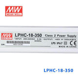Mean Well LPHC-18-350 AC-DC Single output LED driver Constant Current - LPHC-18-350 - powersupplymall.com