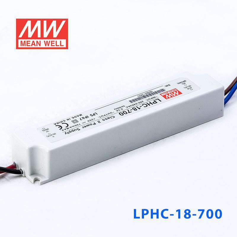 Mean Well LPHC-18-700 AC-DC Single output LED driver Constant Current - LPHC-18-700 - powersupplymall.com