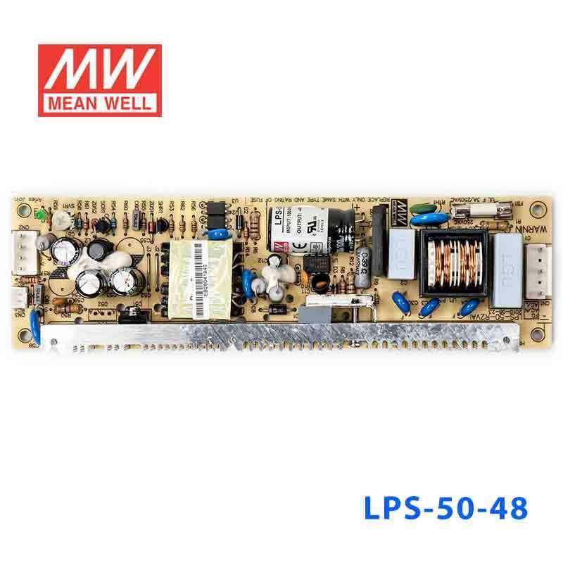 Mean Well LPS-50-48 Power Supply 52W 48V 1.1A - LPS-50-48 - powersupplymall.com