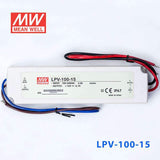 Mean Well LPV - 100 - 15 Power Supply 100W 15V - LPV - 100 - 15 - powersupplymall.com