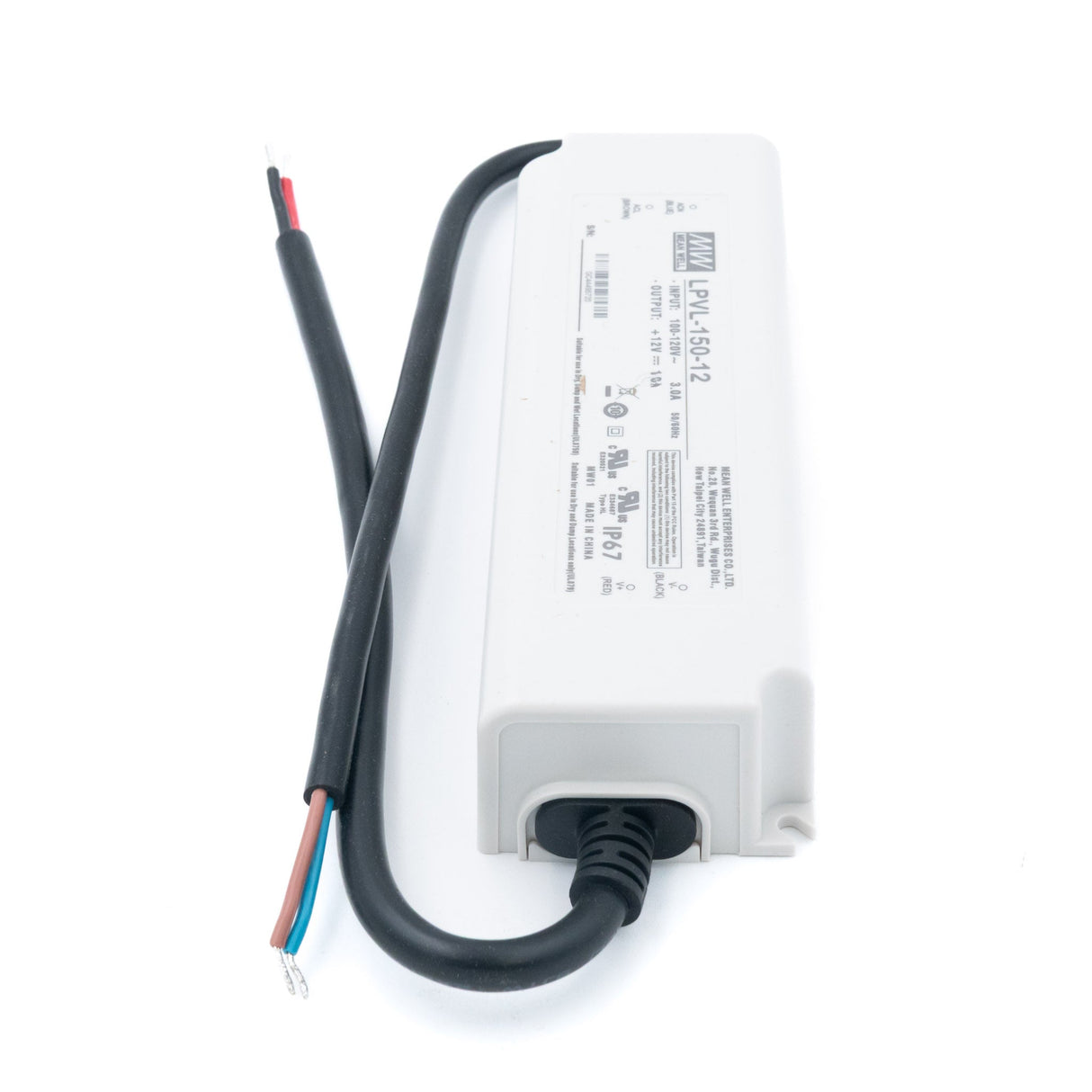 Mean Well LPV - 150 - 12 AC - DC Single output LED Driver Constant Voltage 12Vdc 10A - LPV - 150 - 12 - powersupplymall.com