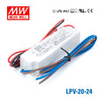 Mean Well LPV-20-24 LED Driver — 20.2W 24V 0.84A IP67 Waterproof - LPV-20-24 - powersupplymall.com
