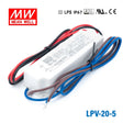 Mean Well LPV-20-5 LED Driver — 15W 5V 3A IP67 Waterproof - LPV-20-5 - powersupplymall.com