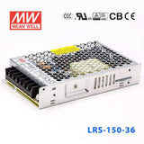 Mean Well LRS - 100 - 36 Power Supply 150W 36V - LRS - 150 - 36 - powersupplymall.com