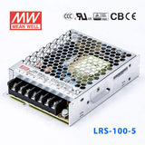 Mean Well LRS - 100 - 5 Power Supply 100W 5V - LRS - 100 - 5 - powersupplymall.com