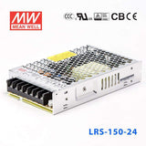 Mean Well LRS - 150 - 24 Power Supply 150W 24V - LRS - 150 - 24 - powersupplymall.com