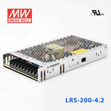 Mean Well LRS - 200 - 4.2 Power Supply 200W4.2V - LRS - 200 - 4.2 - powersupplymall.com