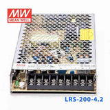 Mean Well LRS - 200 - 4.2 Power Supply 200W4.2V - LRS - 200 - 4.2 - powersupplymall.com