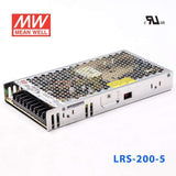 Mean Well LRS - 200 - 5 Power Supply 200W 5V - LRS - 200 - 5 - powersupplymall.com