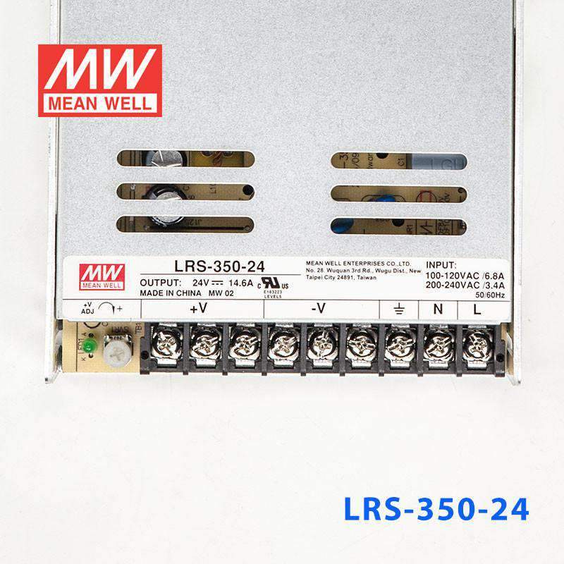 Mean Well LRS - 350 - 24 Power Supply 350W 24V - LRS - 350 - 24 - powersupplymall.com