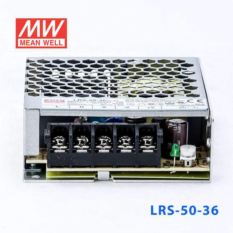 Mean Well LRS - 50 - 36 Power Supply 50W 36V - LRS - 50 - 36 - powersupplymall.com