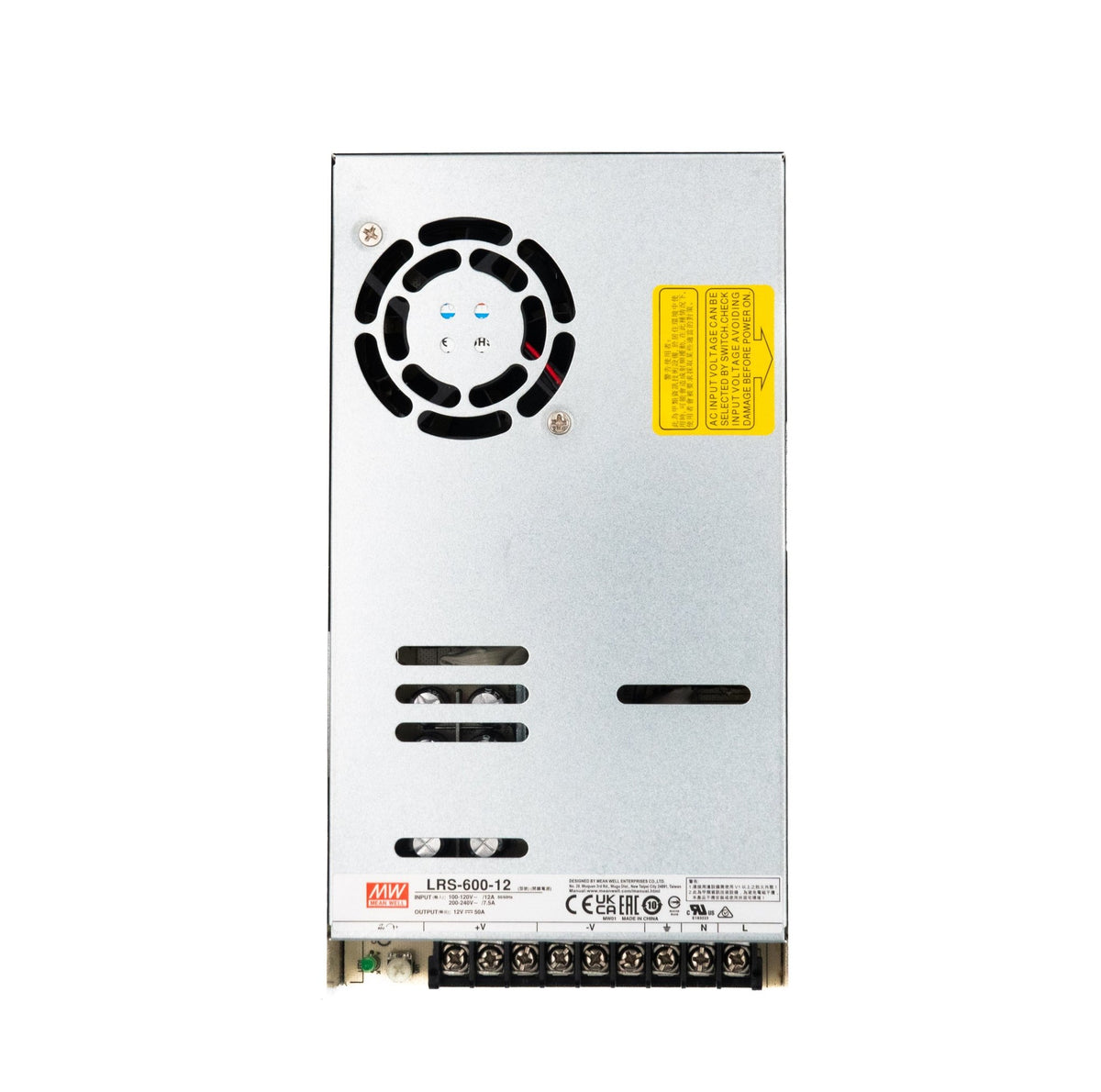 Mean Well LRS-600-12 Power Supply 600W 12V 50A - LRS-600-12 - powersupplymall.com