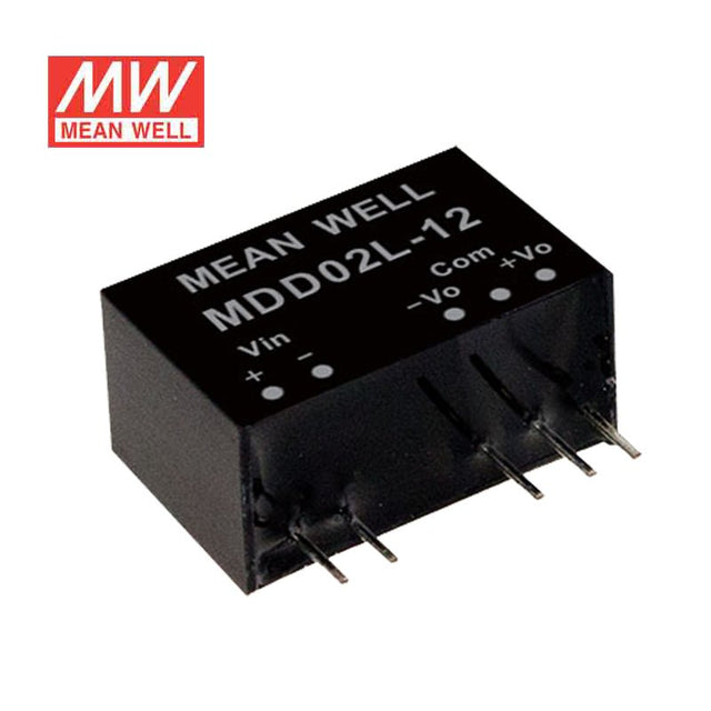 Mean Well MDD02L - 09 DC - DC Converter - 2W - 4.5~5.5V in ±9V out - MDD02L - 09 - powersupplymall.com