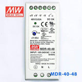 Mean Well MDR - 40 - 48 Single Output Industrial Power Supply 40W 48V - DIN Rail - MDR - 40 - 48 - powersupplymall.com