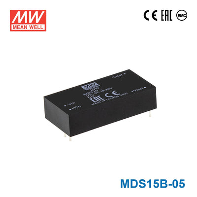Mean Well MDS15B-05 DC-DC Converter - 15W - 18~36V in 5V out 3A
