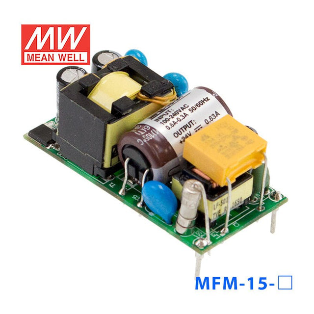 Mean Well MFM - 15 - 12 Power Supply 15W 12V - MFM - 15 - 12 - powersupplymall.com