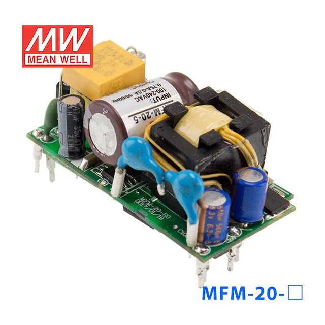 Mean Well MFM - 20 - 5 Power Supply 20W 5V - MFM - 20 - 5 - powersupplymall.com