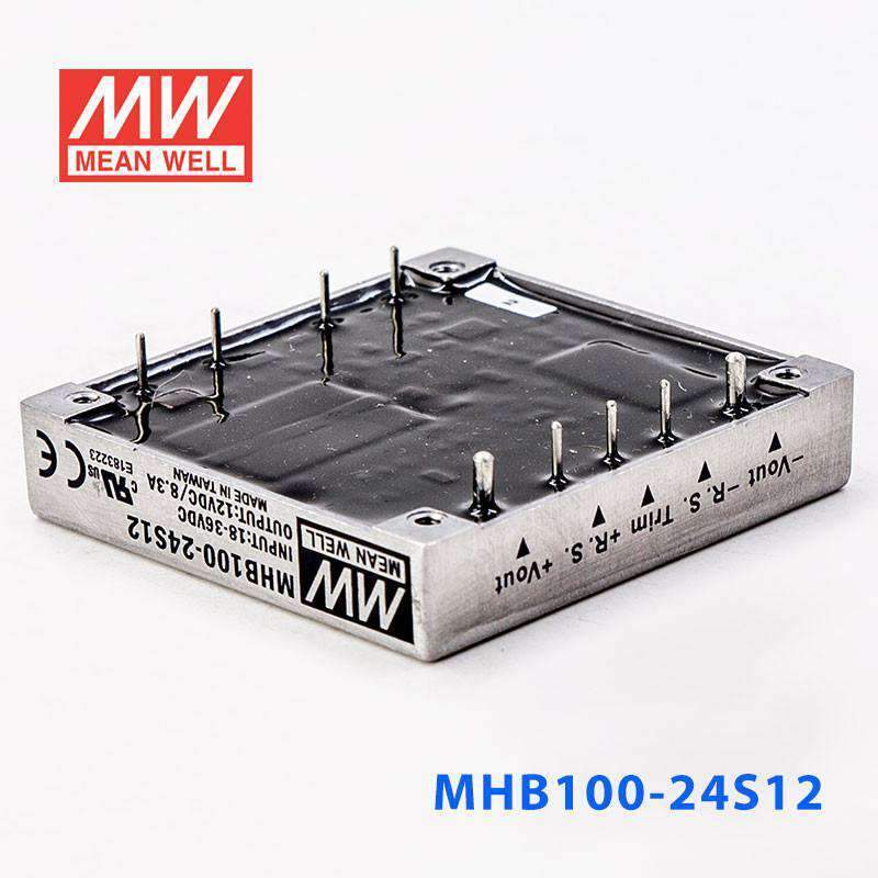 Mean Well MHB100 - 24S12 DC - DC Converter - 100W - 18~36V in 12V out - MHB100 - 24S12 - powersupplymall.com