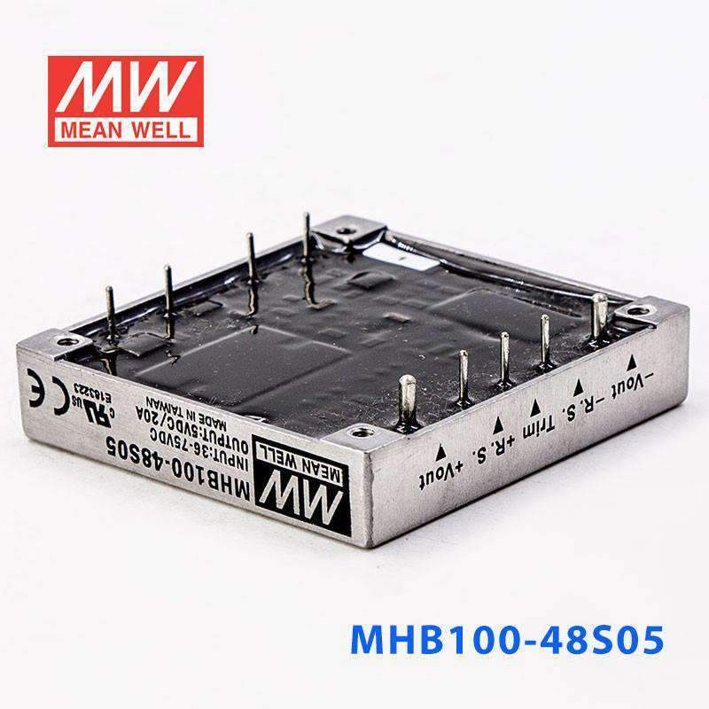 Mean Well MHB100 - 48S05 DC - DC Converter - 100W - 36~75V in 5V out - MHB100 - 48S05 - powersupplymall.com