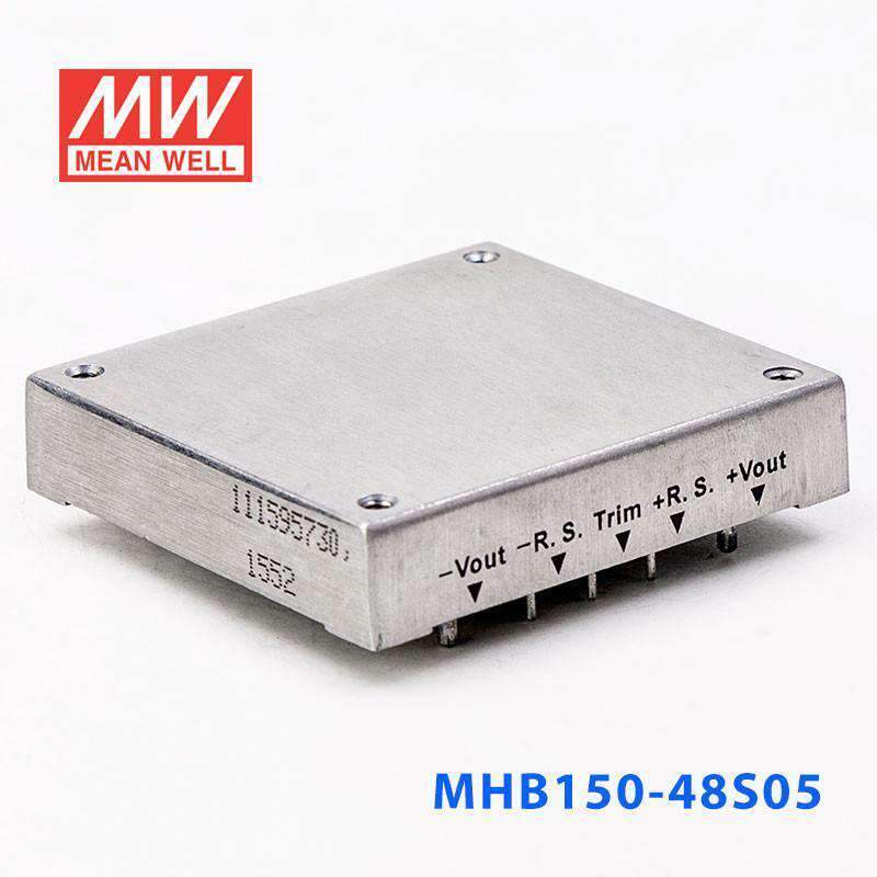 Mean Well MHB150-48S05 DC-DC Converter - 150W - 36~75V in 5V out 20A - MHB150-48S05 - powersupplymall.com