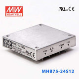 Mean Well MHB75-24S12 DC-DC Converter - 75W - 18~36V in 12V out 6.25A - MHB75-24S12 - powersupplymall.com
