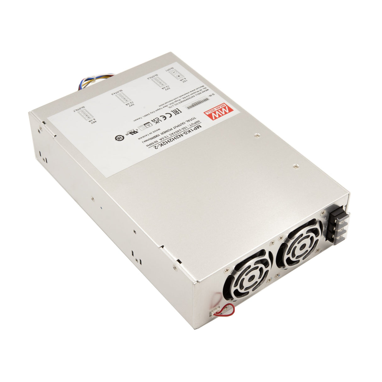 Mean Well MP1K0-N2H2H2K-2 Modular Power Supply, 1KW, 7 Slot Output, 12V * 1, 24V * 4, 48V * 2 6.3A - MP1K0-N2H2H2K-2 - powersupplymall.com