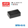 Mean Well MPM - 45 - 15 Power Supply 45W 15V - MPM-45-15 - powersupplymall.com